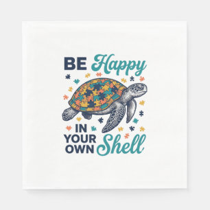 Wees Gelukkig In Je Eigen Schil Schildpad Shirt On Servet