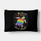 Wees gelukkig in je eigen Shell Rainbow Turtle aut Etui (Voorkant)