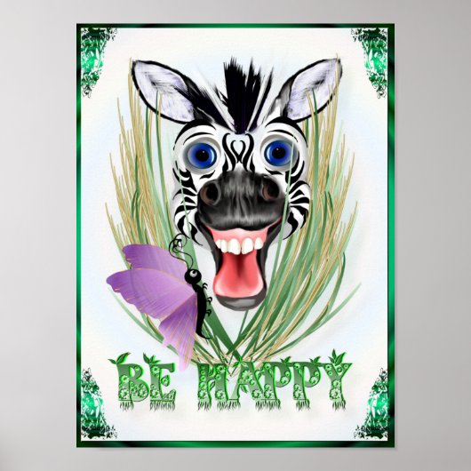 Wees gelukkig Poster (Voorkant)