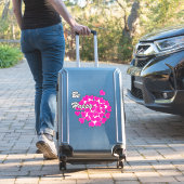 Wees gelukkig, typografie, wens, hart, bruiloft, l sticker (Koffer Insitu)