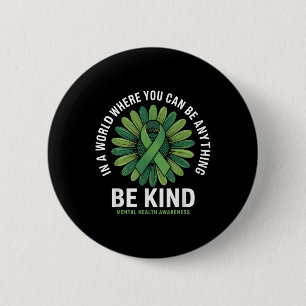 Wees gerust op een gezond verstand van groene zonn ronde button 5,7 cm