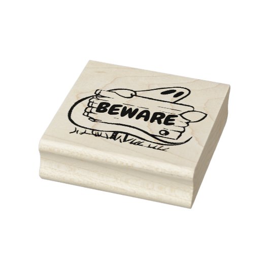 Wees gewaarschuwd rubberstempel (Stempel)