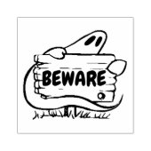 Wees gewaarschuwd rubberstempel (Afrduk)