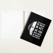 Wees geweldig in de act Shakespeare Thespian Quote Planner (Display)
