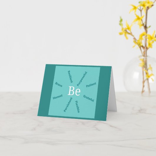 Wees geweldig kaart (Gele Bloem)