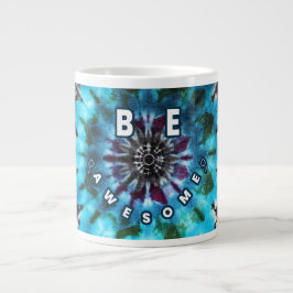 Wees Geweldige Tie Dye Design Extra Grote Beker