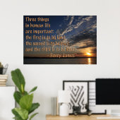 Wees gewoon aardig poster (Thuiskantoor)