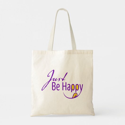 Wees gewoon blij tote bag (Achterkant)
