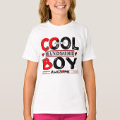WEES GEWOON COOL KNAPPE JONGEN GEWELDIGE T-SHIRT (Voorkant)
