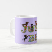 Wees gewoon een Dachshund-Mok Koffiemok (Voorkant links)