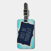 Wees gewoon jezelf bagagelabel (Voorkant verticaal)