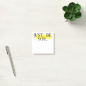 Wees gewoon jezelf Inspirerende typografie Minimal Post-it® Notes (Kantoor)