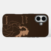 Wees gewoon jezelf, online kunst, gepersonaliseerd Case-Mate iPhone case (Achterkant (horizontaal))