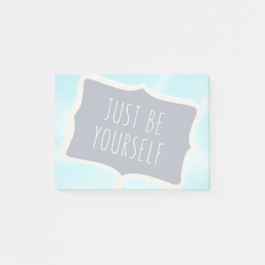 Wees gewoon jezelf post-it® notes (Voorkant)