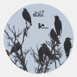 "Wees gewoon" ronde stickers