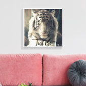 Wees gewoon Tiger Canvas Art (Insitu (Woonkamer))