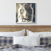 Wees gewoon Tiger Canvas Art (Insitu (Slaapkamer))