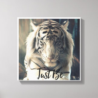 Wees gewoon Tiger Canvas Art Afdruk