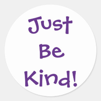 Wees gewoon vriendelijk Sticker blad