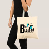 Wees gezegend met Cross & Scripture Canvas tas (Voorkant (product))