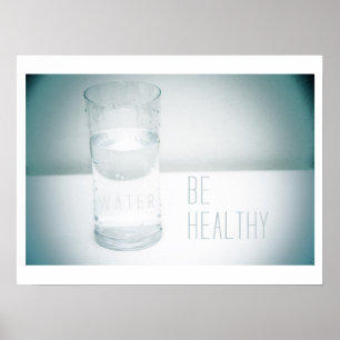 Wees gezond - water poster