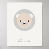 Wees goed, Lion Neutral kinder bevestiging print (Voorkant)