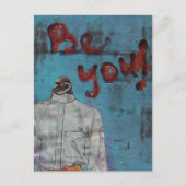 Wees grappig Penguin Mixed Media Briefkaart (Voorkant)