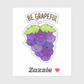 Wees grappige grappige druif bos woordspeling sticker (Vel)