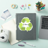 Wees groen, beperk, hergebruik, Recyclen Sticker (iPad Cover)
