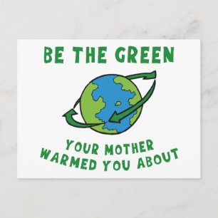 Wees groen briefkaart