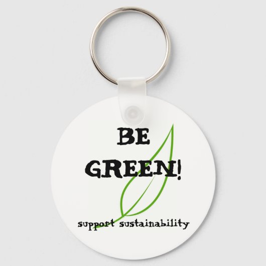 Wees groen! sleutelhanger (Voorkant)