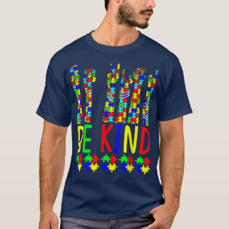 Wees handig gebarentaal Puzzle Autisme T-shirt