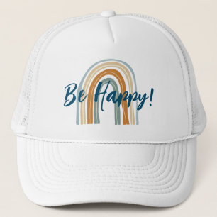 Wees Happy Boho Rainbow-hoed Trucker Pet