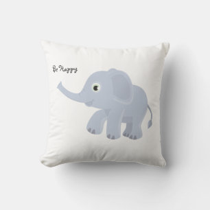 Wees Happy Lavender Elephant Pillow Kussen