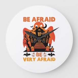 Wees heel erg bang Halloween spookhuis Pompoenen_1 Grote Klok