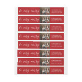 Wees heel vriendelijk kerstfotoadres in White Scri (Vel)