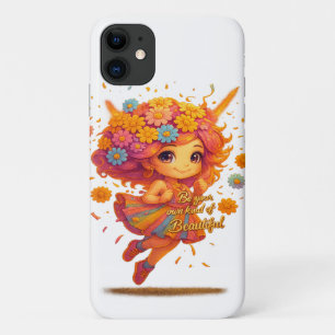 "Wees helder, wees mooi" Floral Fairy iPhone Case