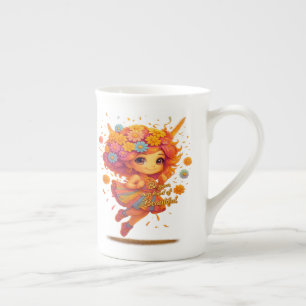 "Wees Helder, Wees Mooi" Hoge Mok – Whimsical Flo