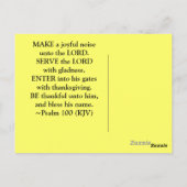 Wees hem dankbaar Psalm 100 Briefkaart (Achterkant)