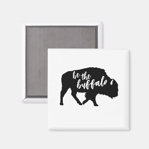 Wees het Buffalo Silhouet Magneet