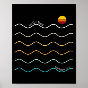 Wees Het Licht Boho Christelijke Bijbelvers Aanbid Poster