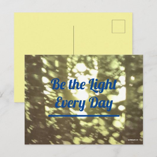 Wees het Licht Briefkaart (Voorkant / Achterkant)