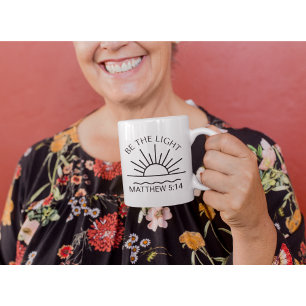 Wees het licht-Christelijk-religieus-geloof-bijbel Koffiemok