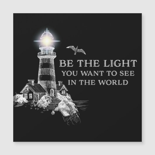 Wees het licht dat je wilt zien in de wereld (Voorkant)