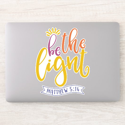 Wees het licht in de wereld sticker (Computer)