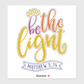 Wees het licht in de wereld sticker (Vel)