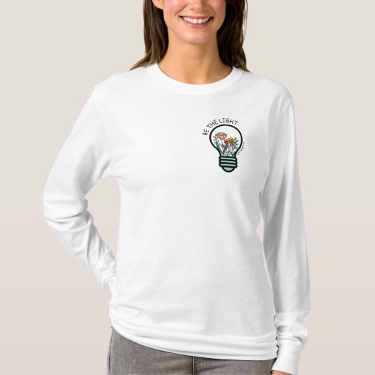 Wees het licht. Matteüs 5:14 T-shirt (Voorkant)