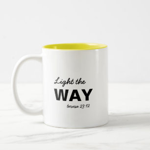 Wees het Licht Mattheüs 5:14 Christelijke Twee-Ton Tweekleurige Koffiemok
