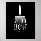 Wees het licht (Mattheüs 5:14) Poster (Voorkant)