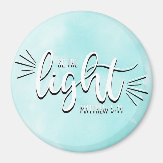 Wees het licht Matthew 5:14 Magneet (Voorkant)